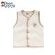 Thận đậu nguyên chất cotton ấm dày vest vest nam nam nữ vest bé bé màu cotton vest vest xuân hè thu đông áo khoác ba lỗ có mũ cho bé