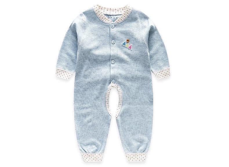 Kidney Bean Dragon Bonless Cotton Baby Baby Áo dài tay Một mảnh Nam và Nữ Baby Haber Đồ ngủ sơ sinh Quần áo mùa xuân và mùa thu bộ body suit cho bé nhật bản