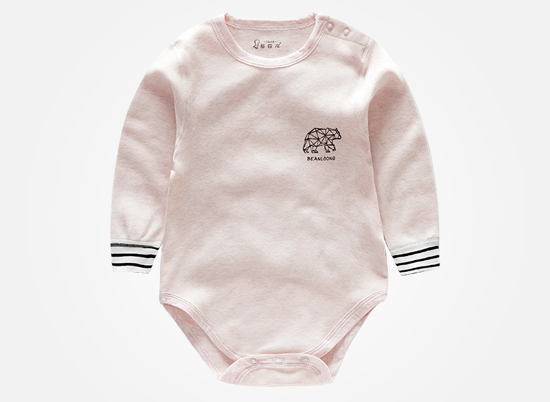 Thận đậu dài cotton dài tay túi rắm quần áo cho nam và nữ bé tam giác mảnh đồ ngủ quần áo trẻ em quần áo mùa xuân và mùa thu đồ lót đồ thú cho bé