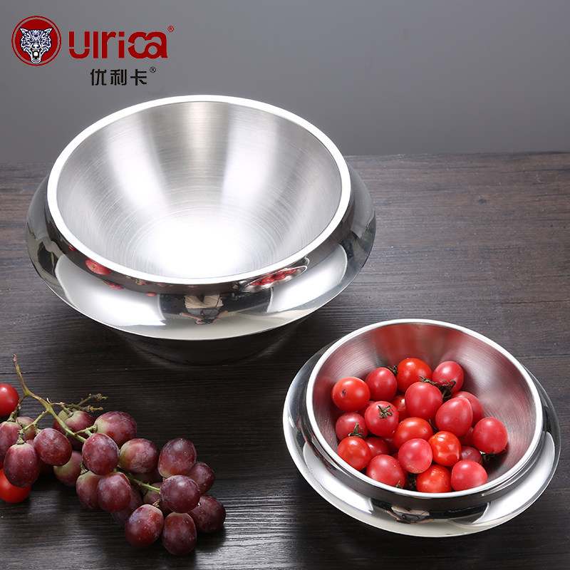 304 stainless steel bamboo bowl stainless steel disc self - help salad plate cooling dish buffet salad fruit fruit