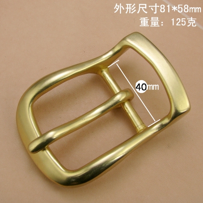 Retro Thick Heavy Day Style Brass Belt Buckle Copper Belt Buckle Head Day Character Bronze Pin Buckle Belt Buckle Head (T198)