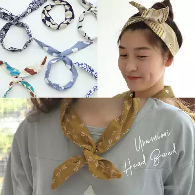 Castle Garden rabbit ear hair band styling summer fan New Color 24 color