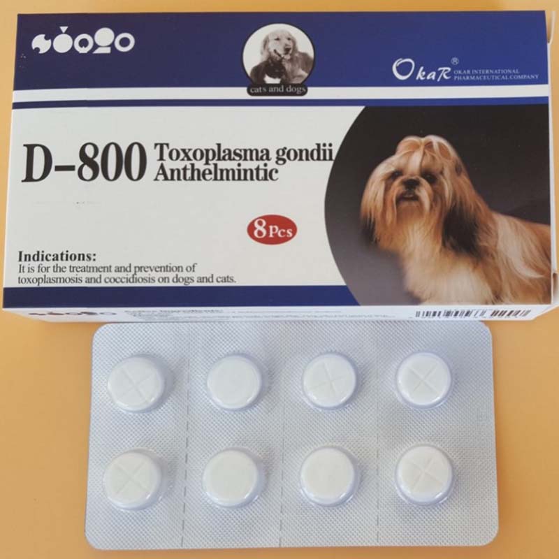 American Buddy D-800 dog dog Toxoplasma gondii cocci tẩy giun côn trùng chó và mèo nói chung cơ thể thuốc tẩy giun - Cat / Dog Medical Supplies thiết bị y tế thú y