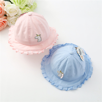 Dudu La new girl sun hat baby cartoon cotton fisherman hat children princess hat baby hat spring and summer