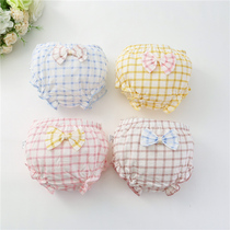 Baby underwear summer thin cotton toddler Baby Girl Big pp pants childrens triangle shorts 0-3