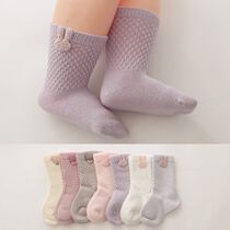 Xiaolong baby socks 0-4 years old baby girl children spring and autumn cotton cartoon newborn handmade boneless