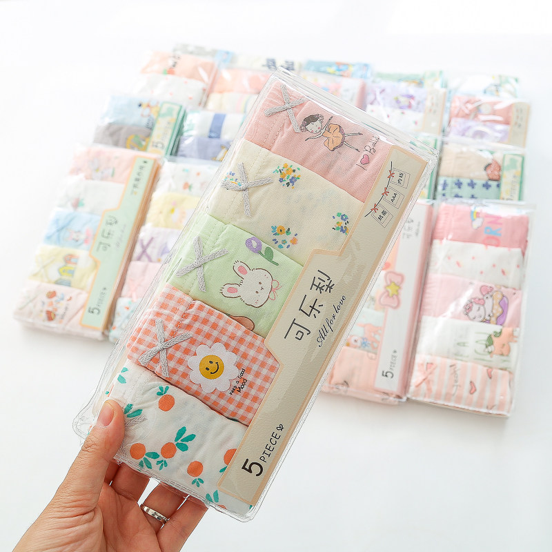 Cola pear children's underwear girls boxer pants Girl boy student cotton boxers Baby baby Korean shorts