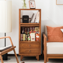 New Chinese solid wood side cabinet TV sofa Living room Kitchen Corner Cabinet Kitchen Corner Cabinet Old Elm Wood Hopper Cabinet storage cabinet