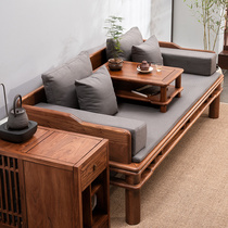 New Chinese style Bed All Solid Wood Old Elm Wood Bed with small household type tenon and Chan Zen Joo Han Collapse Couch furniture