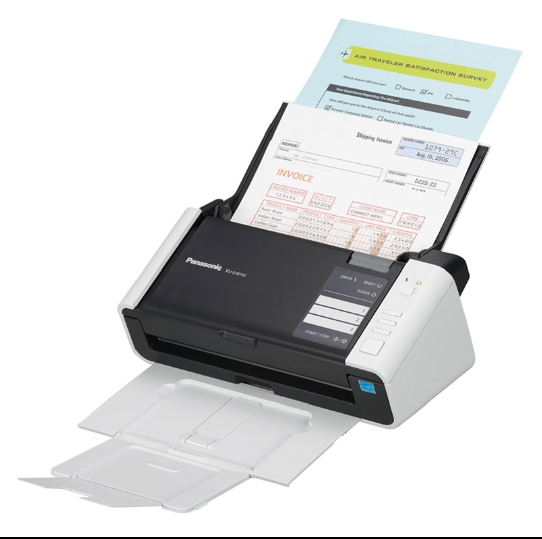 Panasonic kv-s1037 1037x 1038 scanning instrument in paper depository dish into cardboard components brand new