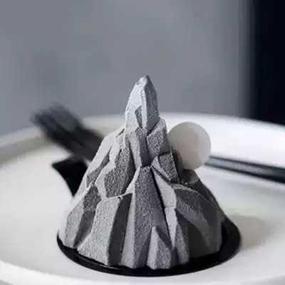 Small volcano iceberg torch head silicone mold DIY baking silicone turn creative molecular vegetable with mousse cake mold
