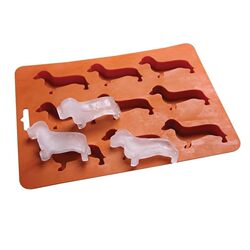 Cute Dachshund-Shaped Ice Tray, Creative Animal Silicone Frozen Ice Cube Mold, Chocolate Cookie Baking Mold