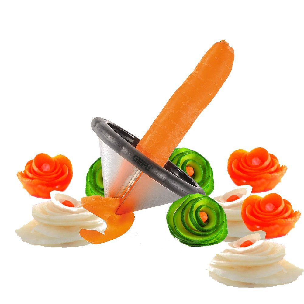 Creative Salad Curator Spiral Vegetable Fruit Slicer Carrot Cucumber Planter FIGURE SCULPTURE FLOWER TOOL KNIFE