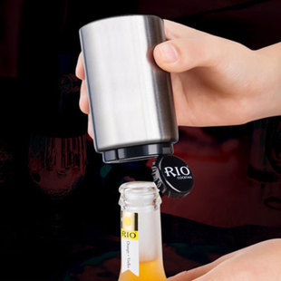 Stainless steel automatic beer bottle opener Press bottle opener Beer screwdriver No distortion does not damage the cap bottle opener