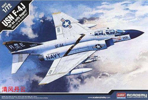 Adelaide ACADEMY 12529 1 72 American F-4J VF-84 JOLLY Phantom fighter