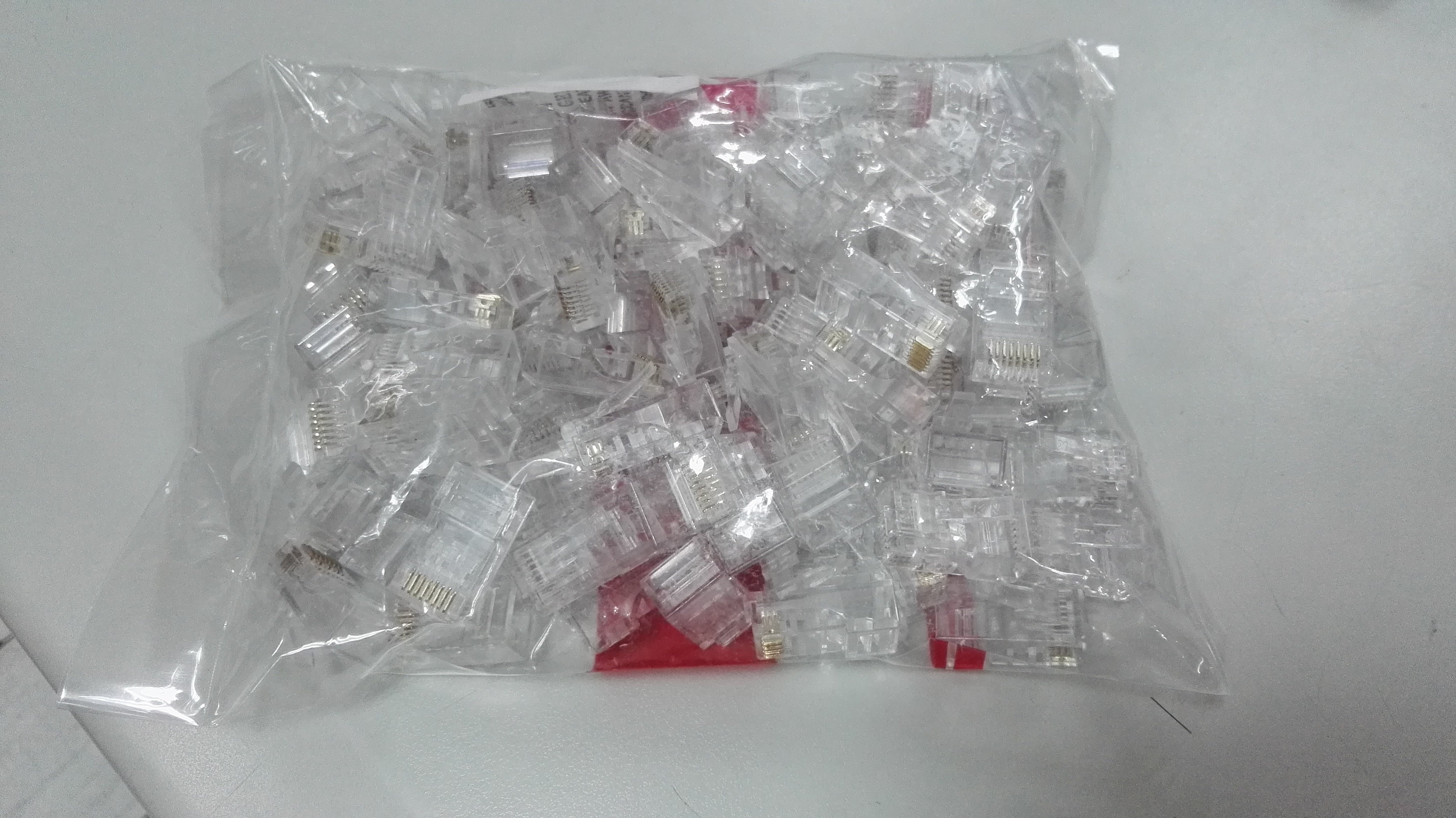 Original six types of unshielded crystal head gigabit crystal head RJ45 six types of head national standard tested 601