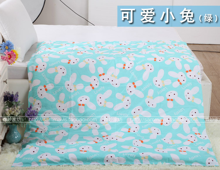 Bông trẻ em chăn che mẫu giáo sinh viên dày bông bông mảnh duy nhất phim hoạt hình bé quilt cover 1.2 m 1.5 m