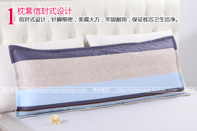 Cotton in vỏ gối bông dày 1,5 m M twill cotton cộng với dây kéo cotton đôi gối thiết lập gối - Gối trường hợp gối cổ