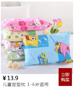 Trẻ em bông phim hoạt hình cặp gối bắn 2 bông sinh viên mẫu giáo dây kéo pillowcase nhỏ gối đặt 29 * 45