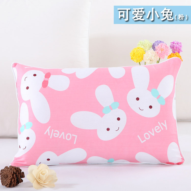 Trẻ em bông phim hoạt hình cặp gối bắn 2 bông sinh viên mẫu giáo dây kéo pillowcase nhỏ gối đặt 29 * 45