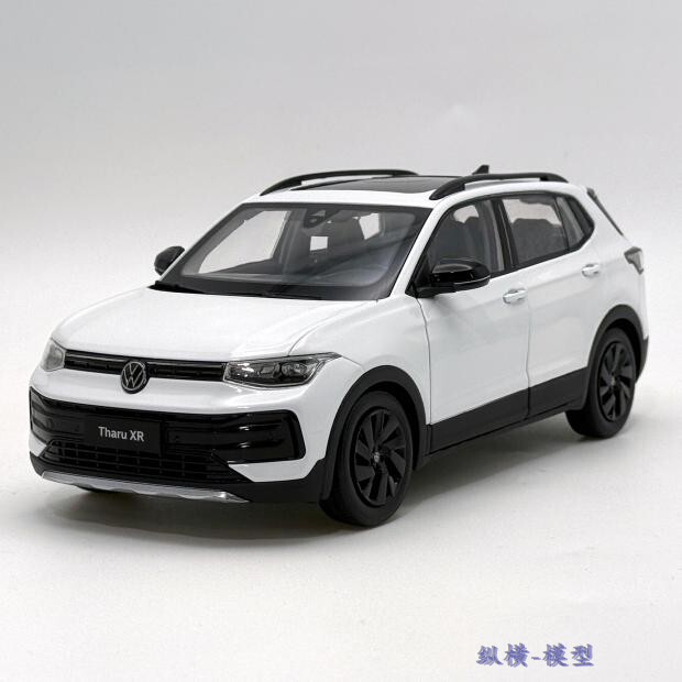 1:18 Original Saic Volkswagen Tharu Xr White Off-Road Vehicle Alloy Car Model