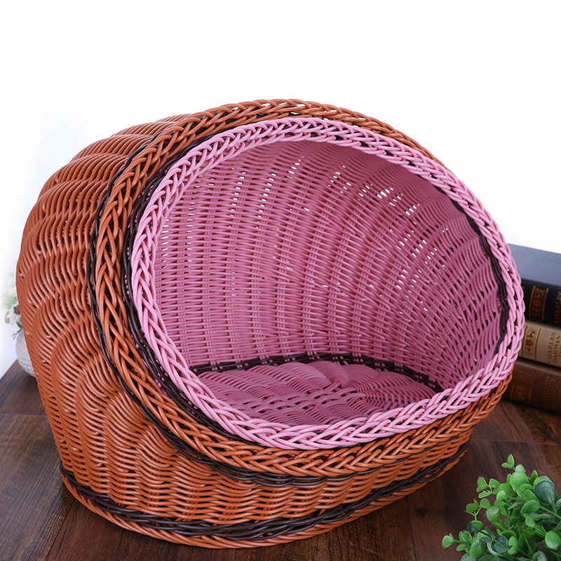 Summer vine dog socket cat nest Teddy Breathable and durable small dog dive grass can be removed dog pad pet nest