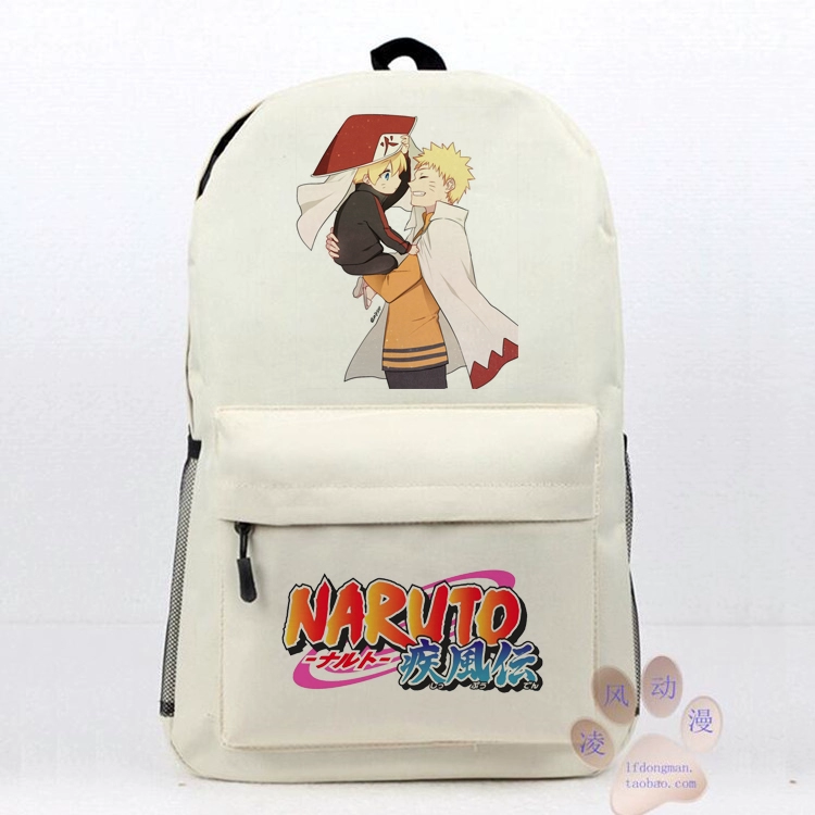 Anime Naruto Schoolbag Swirl Naruto Bao quanh Sasuke Ba lô Ba lô nam và nữ Trung học - Carton / Hoạt hình liên quan các sticker cute