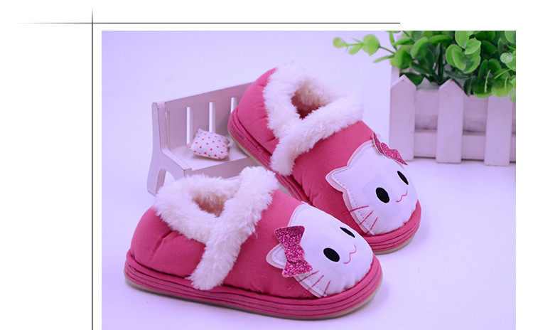 Pantoufles enfants en coton pour hiver - semelle tendon - Ref 987045 Image 26