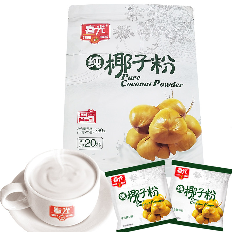 Hainan specialty Chunguang pure coconut powder coconut juice coconut juice rich nutrition coconut milk solid beverage powder food