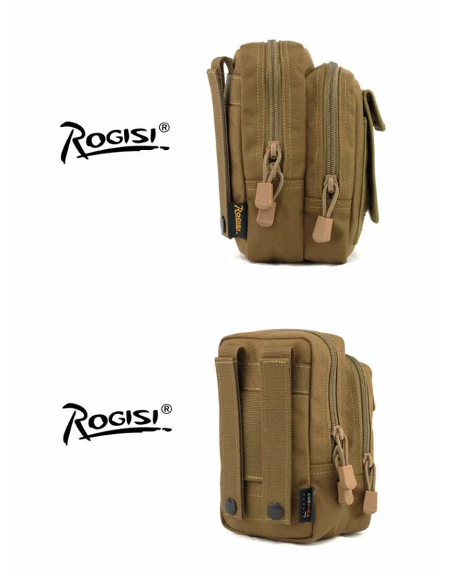 ROGISI Lu Jieshi MOLLE cắm trại chiến thuật hoang dã Những người đam mê quân sự công cụ lặt vặt điện thoại di động phù hợp với gói 10P16 - Túi
