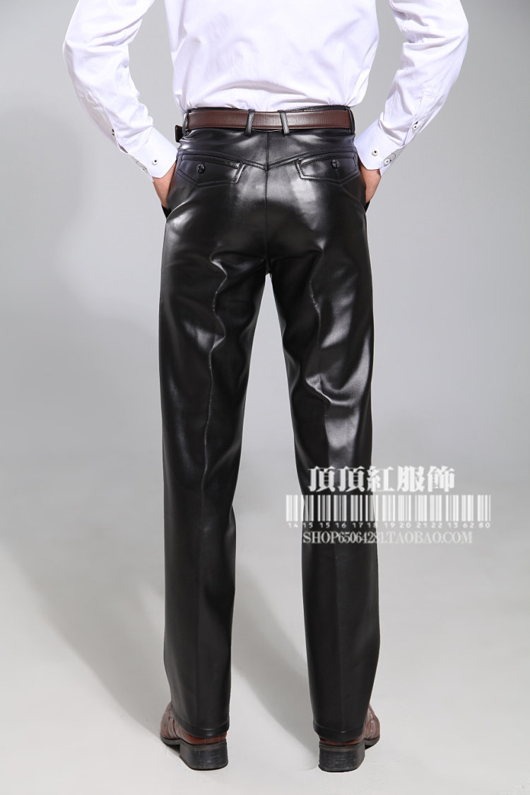Pantalon cuir homme droit pour automne - Ref 1481466 Image 16