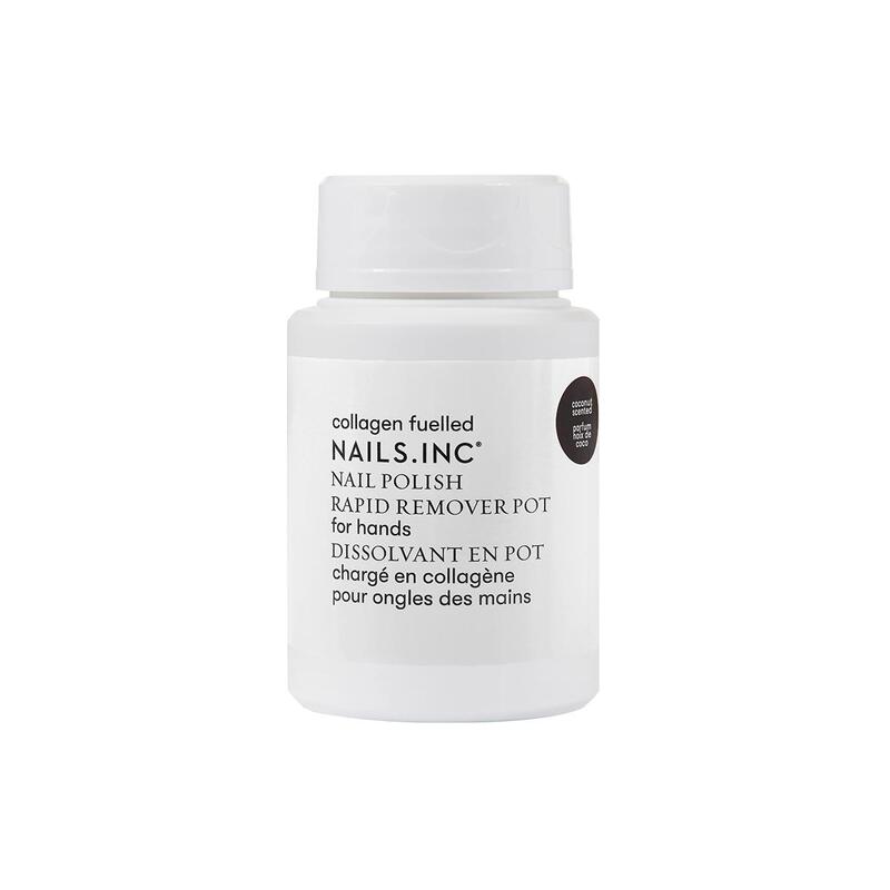Nailsinc Nail Polish Remover, Available in Mid-September, Does Not Contain Acetone, Coconut Scent, Contains Collagen, 50ml
