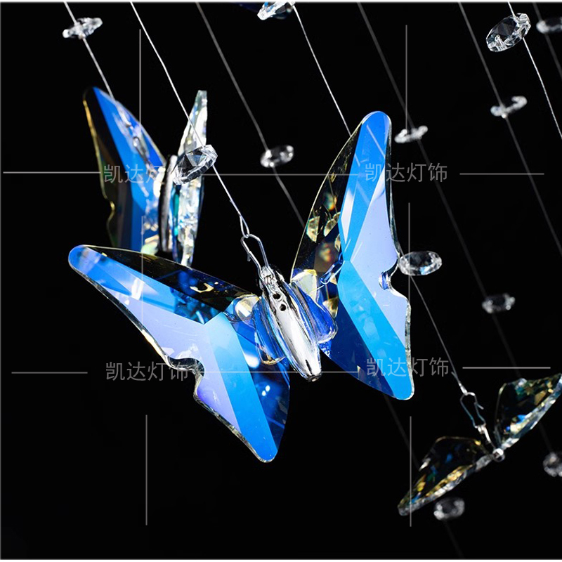 Creative Colorful Crystal Butterfly Crystal Pendant Aerial Hotel Restaurant Ceiling Decoration Hanging Ornament Butterfly Hanging Decoration Creative Colorful Crystal Butterfly Crystal Pendant Aerial Hotel Restaurant Ceiling Decoration Hanging Ornament Butterfly Hanging Decoration
