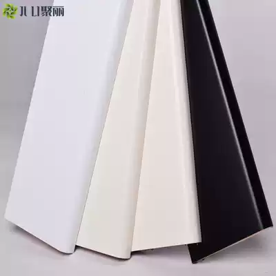 Juli solid wood skirting board can be customized color flat American gray porcelain white pure white mixed oil white paint wall corner