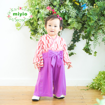 Miyiio baby girl dress Princess cotton long sleeve Japanese kimono baby birthday performance