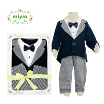 Miyiio childrens dress dress 2-5 year old boy performance suit trousers set birthday dress