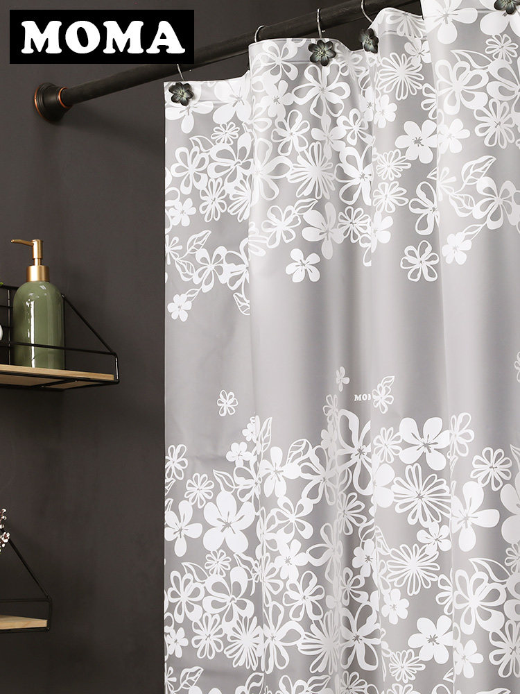 [USD 62.56] Moma EVA shower curtains waterproof toilet curtains cut off