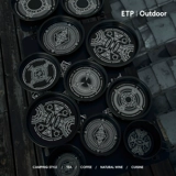 Черная портативная обеденная тарелка для кемпинга, металлическая золотая вода, легкая посуда