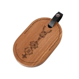 Дорожная портативная маленькая разделочная доска для кемпинга из натурального дерева, хлеб