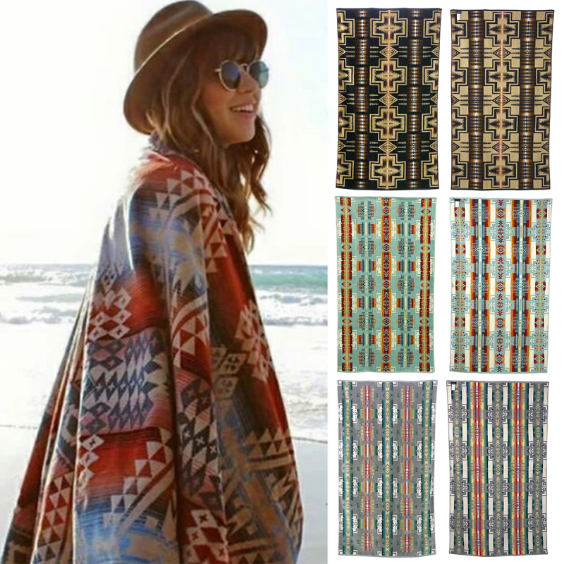 Pure Original Navajo Indian Navajo Leisure Blanket Camping Style Blanket Retro Cloak Bath Towel Pendelton Non-Rr