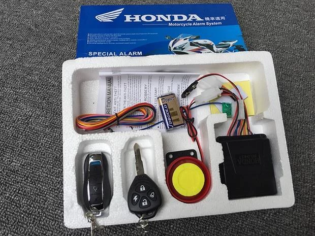 Báo động sửa đổi xe máy phổ thông Honda một nút khởi động Báo động chống trộm xe tay ga có chìa khóa - Báo động chống trộm xe máy