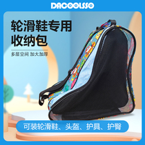 Tick Cool Bear Roues Sliding Shoes Special Bag Children Skate Pack Backpack Thickening Wheel Sliding Shoes Bag