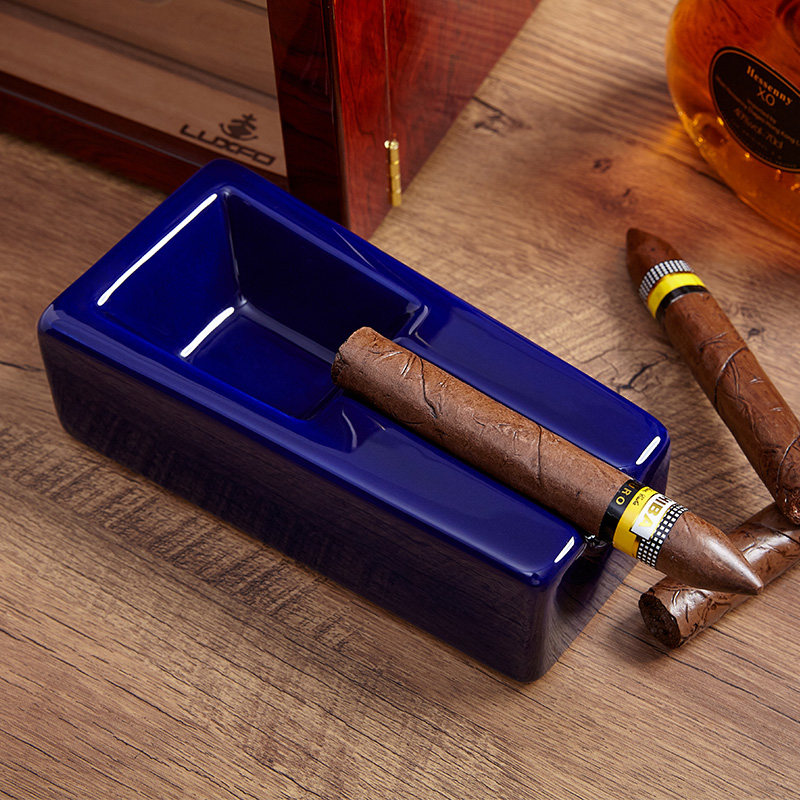 LUXFO cigar ashtray personality fashion cigar cup ceramic smoke extinguisher living room office special ashtray