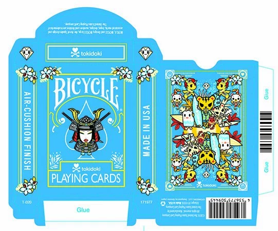 Кард сайд C808C бренд совместное имя BICYCLE Tokidoki Tao Qiduqi Flower Cut Любимая Покер