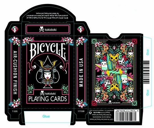 Кард сайд C808C бренд совместное имя BICYCLE Tokidoki Tao Qiduqi Flower Cut Любимая Покер