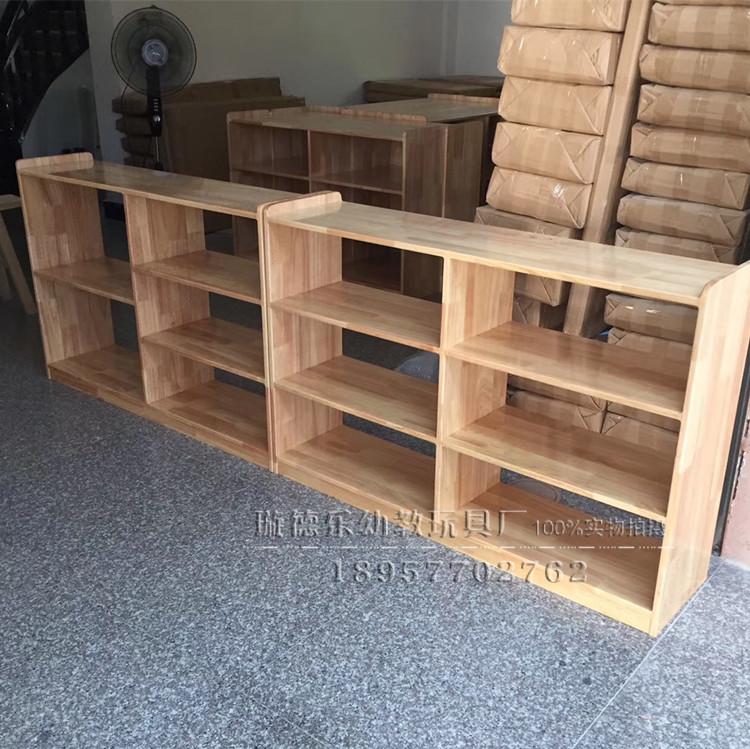 Kindergarten Montessori toy cabinet solid wood combination cabinet area corner locker area bookshelf children's storage cabinet bookcase