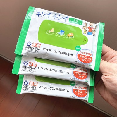 "Mi Xiaodai" Japan Lion King Lion khăn lau cầm tay đặc biệt cho trẻ sơ sinh và trẻ em khử trùng tay miệng bằng cồn khử trùng và làm sạch - Khăn ướt
