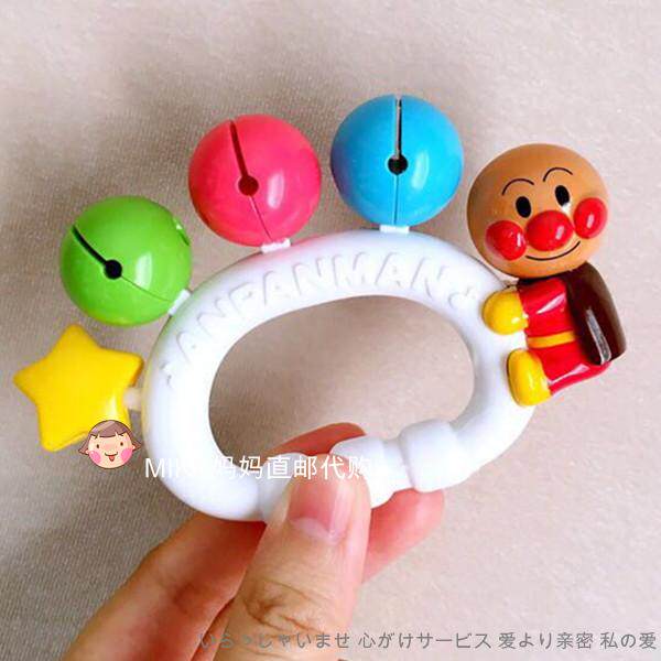 Japan Anpanman Pinocchio Baby Star Rattles Hand Rattles Toddler Toy Tooth Retainer Sand Hammer 3 months