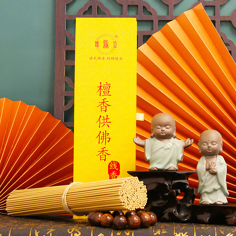 Jinyuansheng Sandalwood Incense for Buddha Worship, Home Use Incense Sticks, 28cm