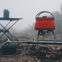 Outdoor kettle silicone car Field Tea stove boiling water kettle camping can boil water cooking pot stove